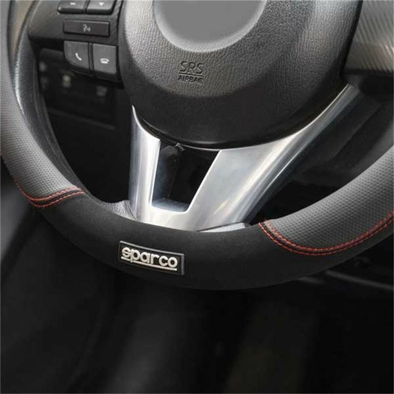 Housse pour volant Sparco SPCS122RS Ø 37-38 cm Rouge