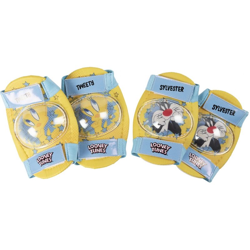 Kit coudières et genouillères Looney Tunes CZ10956 Jaune