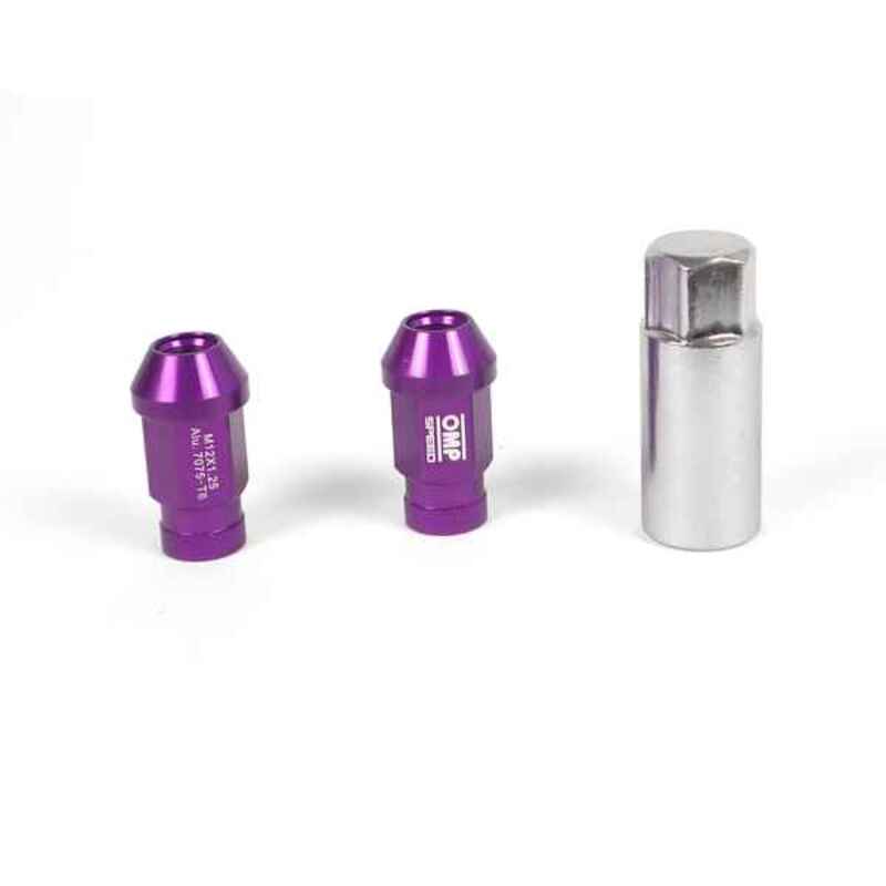 Set Vis OMP 7075 40 mm M14 x 1,50 20 uds Violet