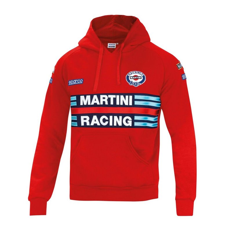 Sweat à capuche homme Sparco Martini Racing Rouge