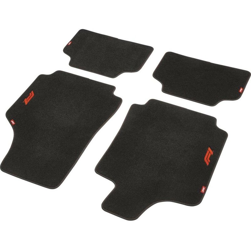 Set de tapis de voitures FORMULA 1 cm470 Noir/Rouge 4 uds