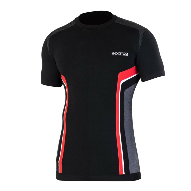 T-Shirt à manches courtes homme Sparco HYPER-T Noir Rouge M