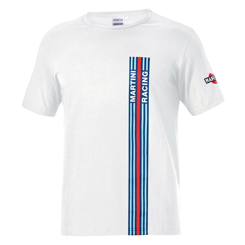 T-Shirt à manches courtes homme Sparco Martini Racing Blanc (Taille S)