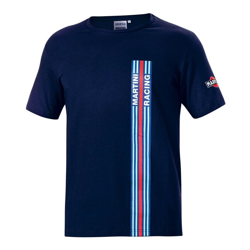 T-Shirt à manches courtes homme Sparco Martini Racing Blue marine (Taille S)