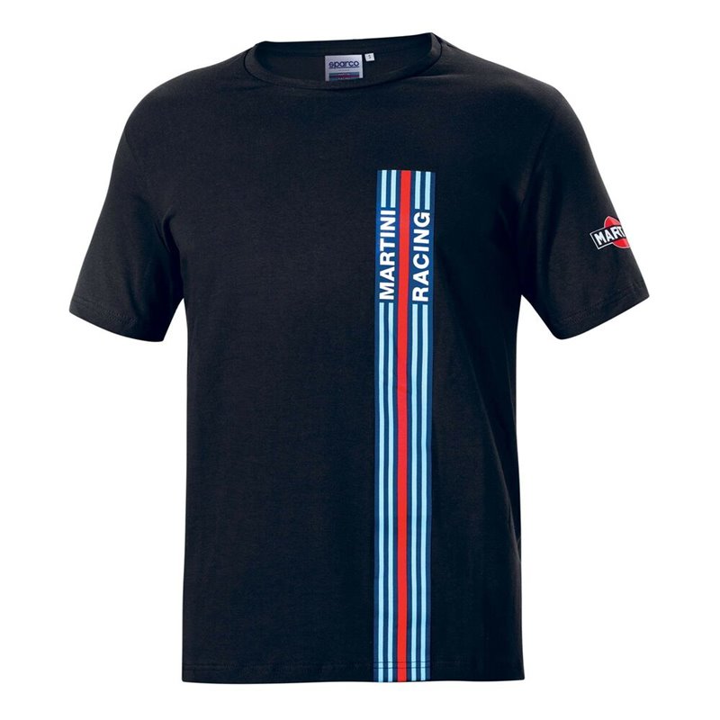 T-Shirt à manches courtes homme Sparco Martini Racing Noir (Taille M)