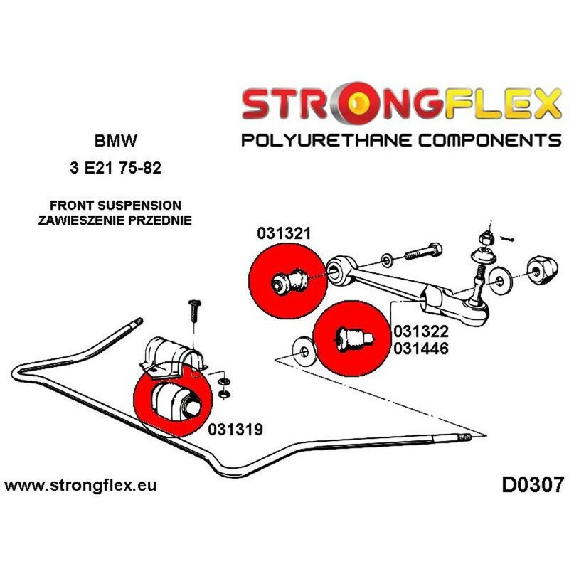 Image secondaire de Silentblock Strongflex 031321A (2 pcs)