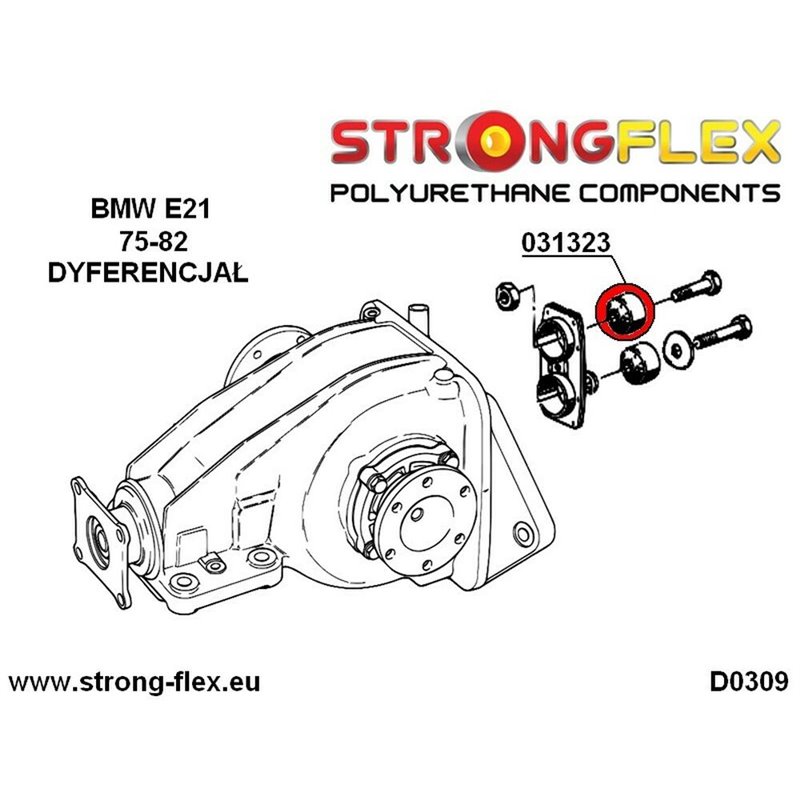 Image secondaire de Silentblock Strongflex 031323A (2 pcs)