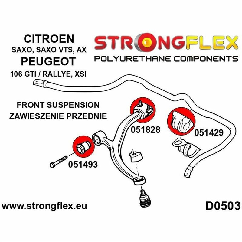 Image secondaire de Silentblock Strongflex STF051493BX2 (2 pcs)