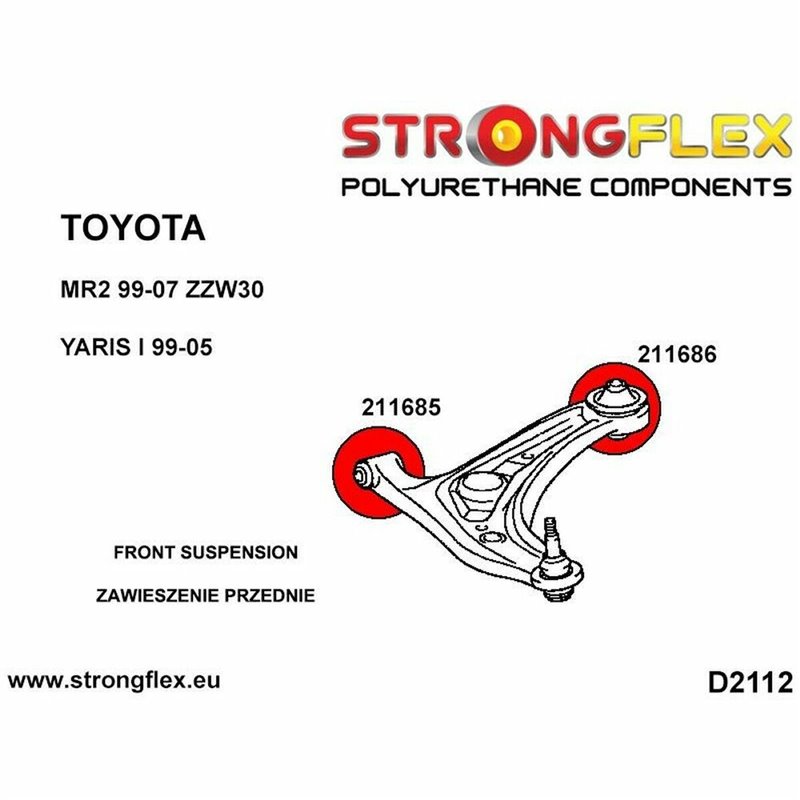 Image secondaire de Silentblock Strongflex STF211686BX2 (2 pcs)