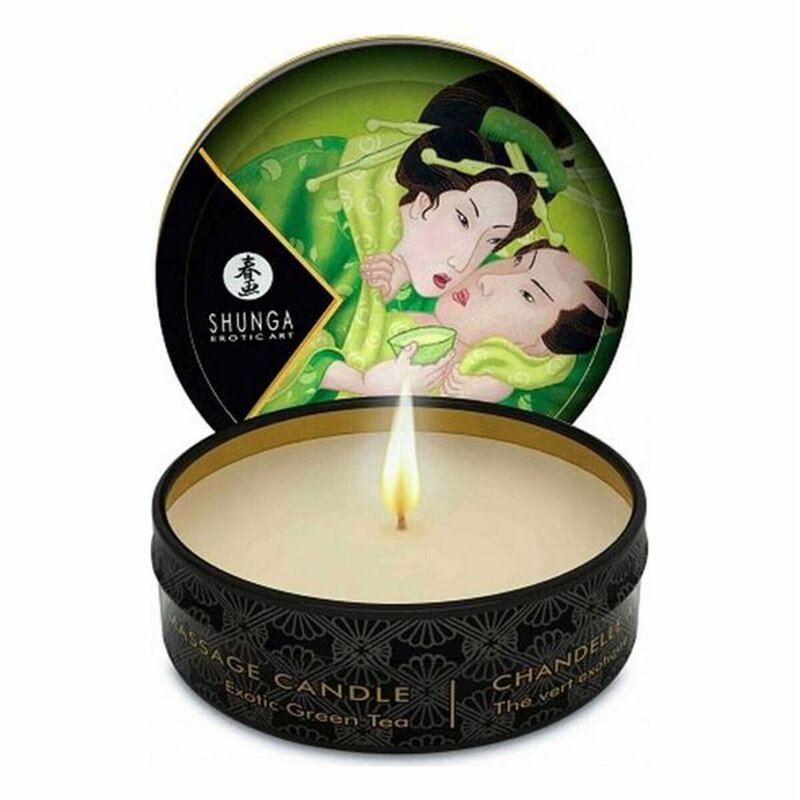 Bougie de massage Shunga 4611 Thé vert 30 ml