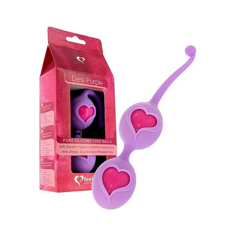 Boules d'Orgasme FeelzToys Desi Purple Silicone