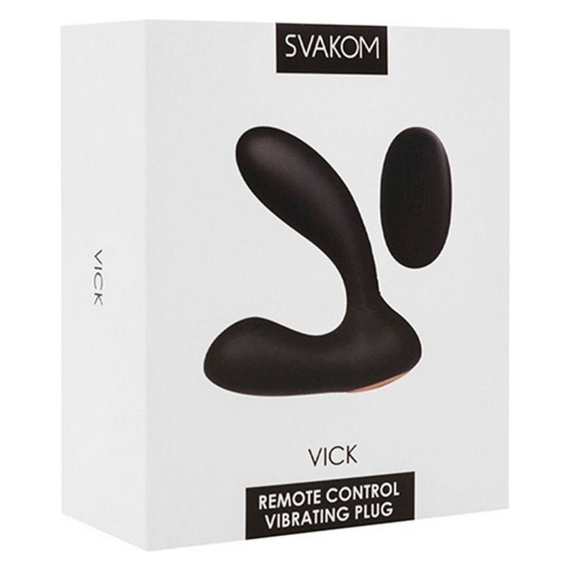 Image secondaire de Massage Prostate Silicone Vick Powerful Plug Noir Svakom