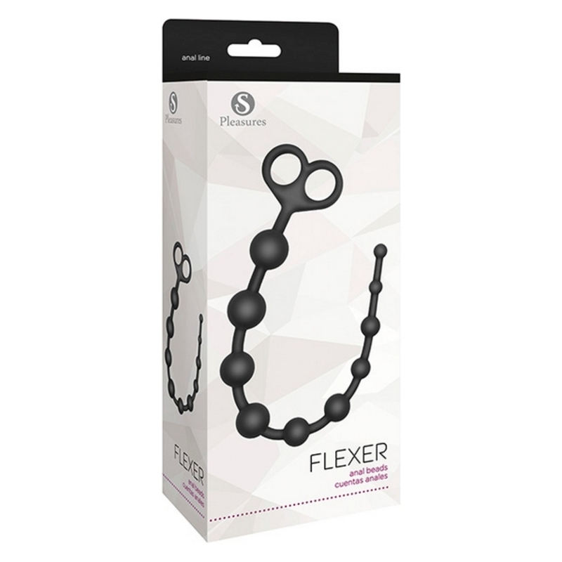 Image secondaire de Boules Anales S Pleasures Flexer Noir Silicone