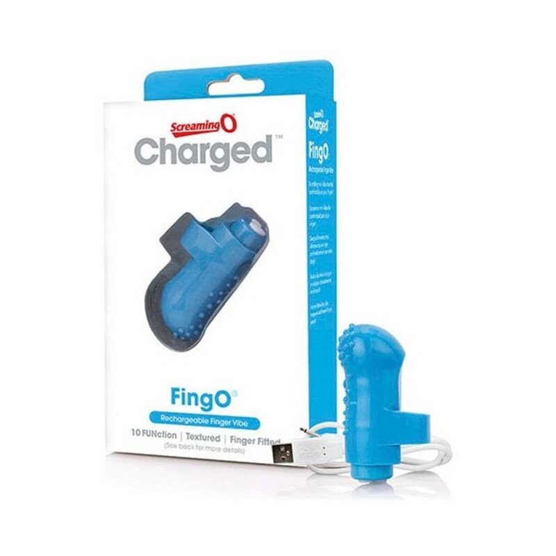 Image secondaire de Vibro FingO Finger Chargé Bleu The Screaming O Charged Bleu