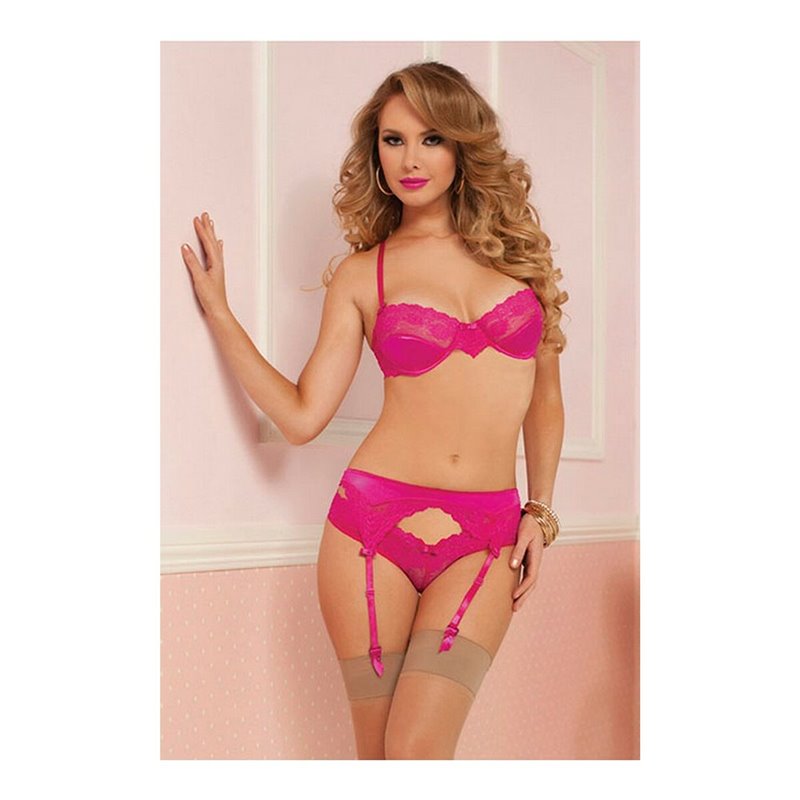 Ensemble de Lingerie Seven Til Midnight Corail (3 pcs)