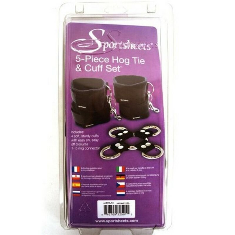 Image secondaire de Ensemble Attaches et Menottes Sportsheets ESS325-01 Noir