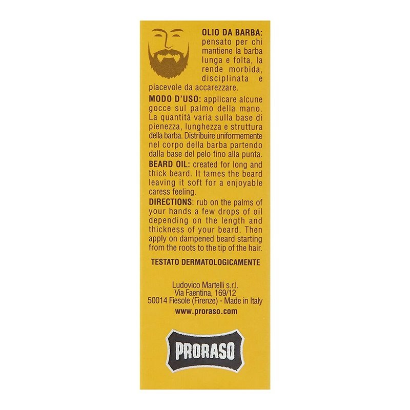 Image secondaire de Huile pour barbe Proraso 400740 30 ml