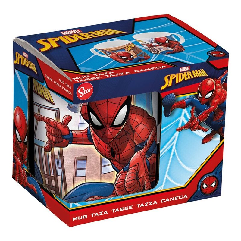 Image secondaire de Tasse mug Spider-Man Great power Bleu Rouge Céramique 350 ml