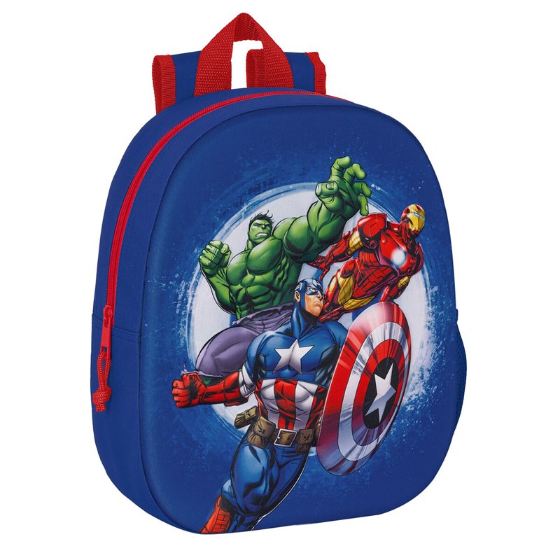 Cartable The Avengers 3D 27 x 33 x 10 cm Blue marine