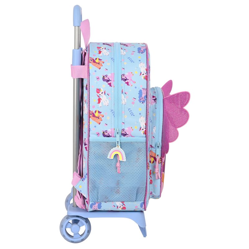 Image secondaire de Cartable à roulettes My Little Pony Wild & free Bleu Rose 33 x 42 x 14 cm