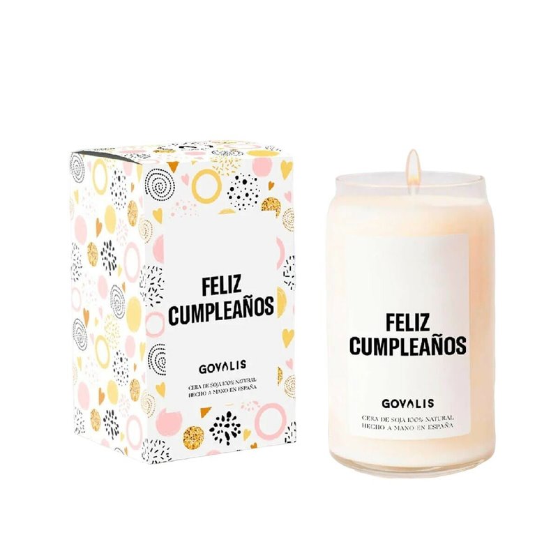 Bougie Parfumée GOVALIS Feliz Cumpleaños (500 g)