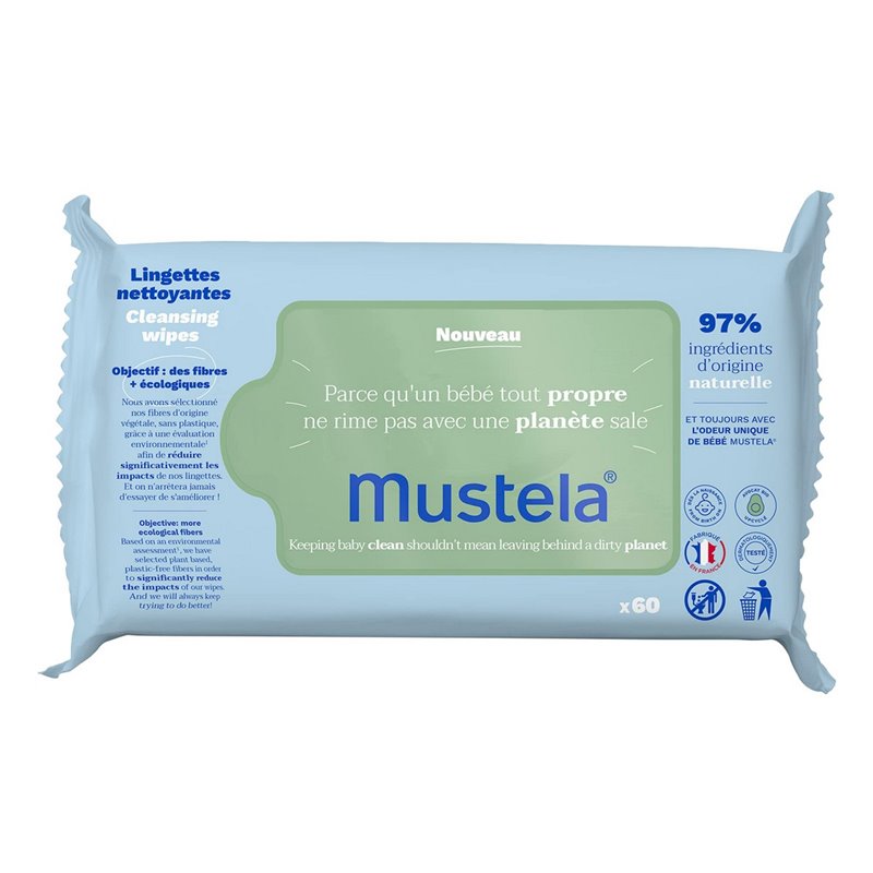 Lingettes imprégnées Mustela 60 Unités