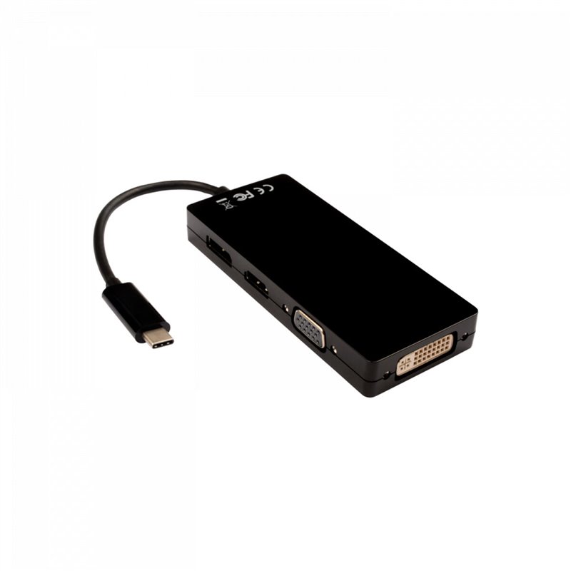 Image secondaire de V7 V7UC-DPHDVGADVI-BLK adaptateur graphique USB 3840 x 2160 pixels Noir