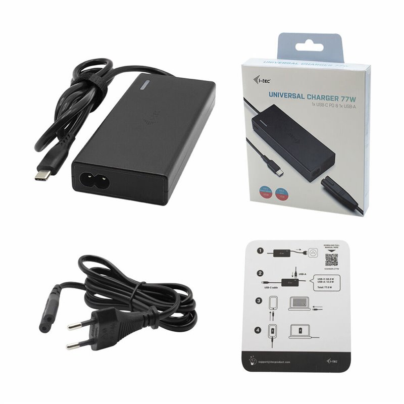 Image secondaire de I-Tec Universal Charger USB-C PD 3.0 + 1x USB-A, 77 W