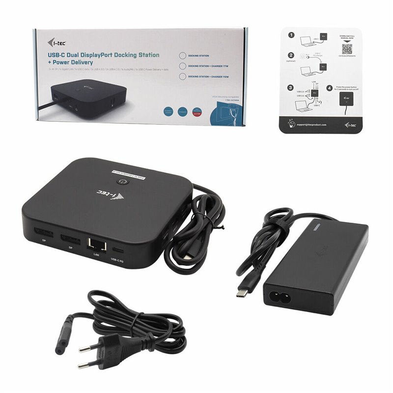 Image secondaire de I-Tec USB-C Dual Display Docking Station with Power Delivery 65W + Universal Charger 77 W