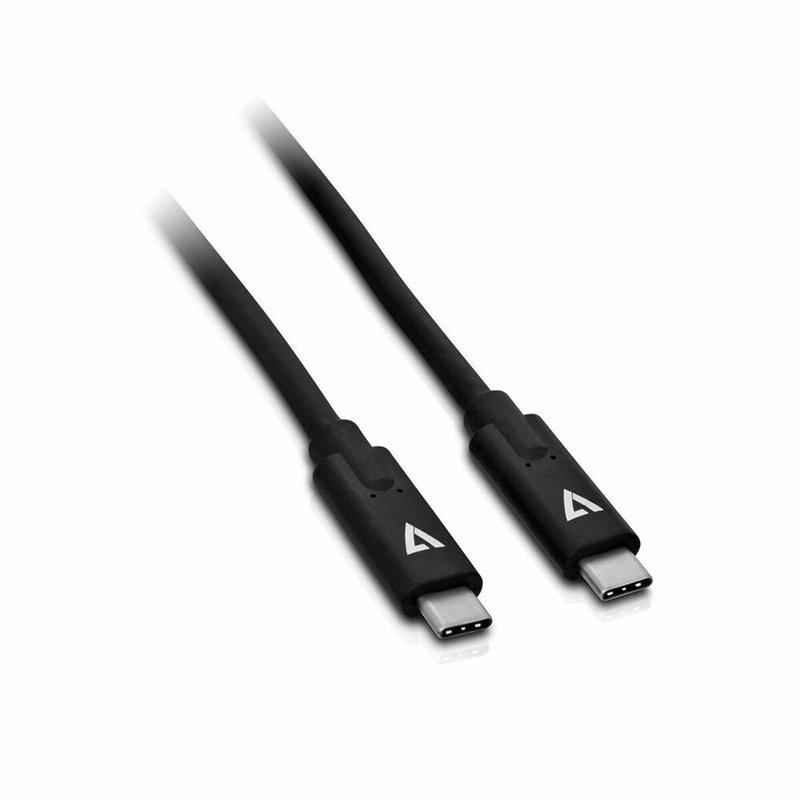 V7 Câble USB-C mâle vers USB-C mâle, noir 2m 6.6ft