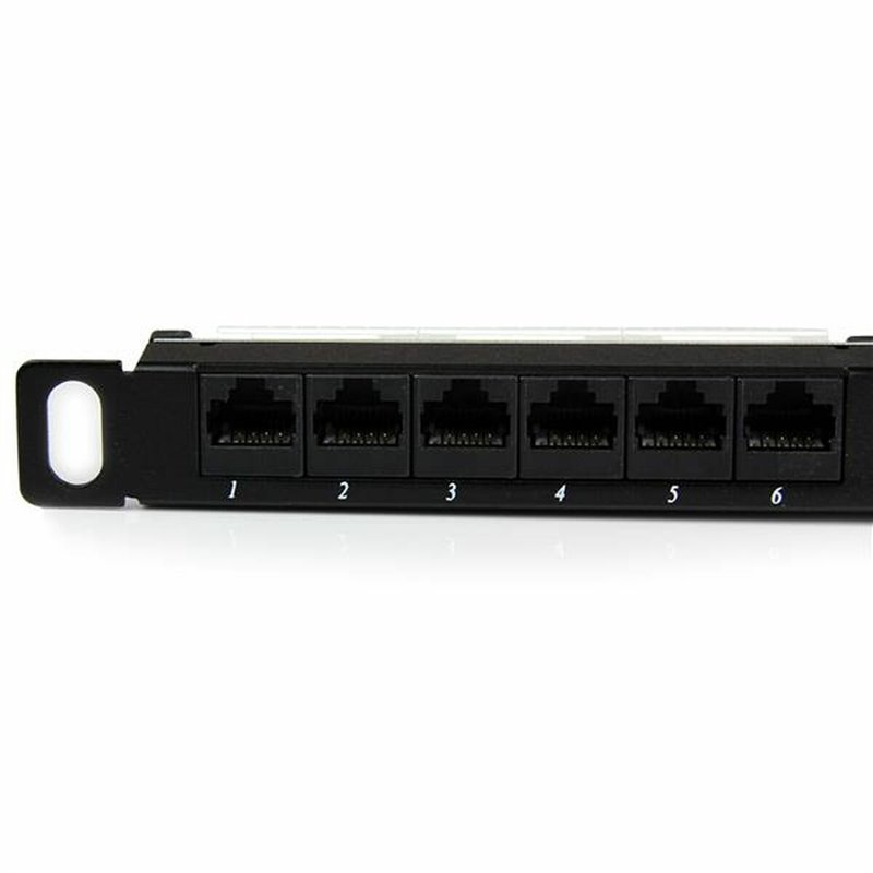 Startech.com Tableau de connexion Cat5e 0,5U 24 ports - Tableau de connexion RJ45 Ethernet Cat5e 110 à montage en rack