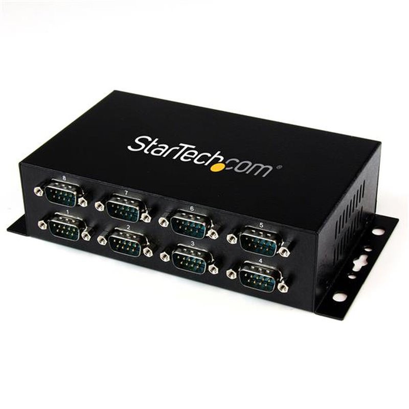 Startech.com Hub série RS232 à 8 ports - Adaptateur USB vers 8x DB9 RS232 à montage mural et rail DIN