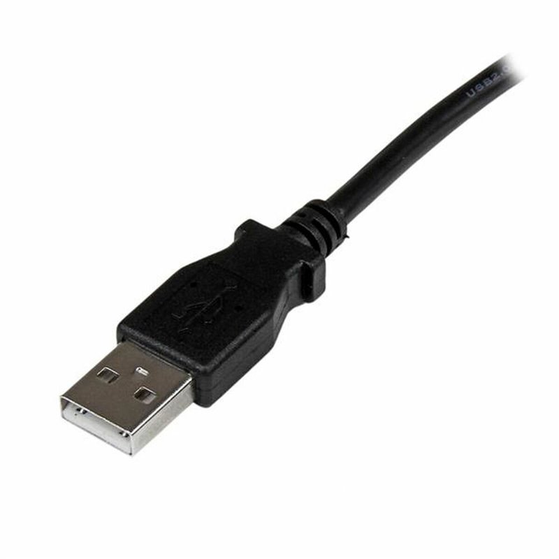 Image secondaire de Startech.com Câble USB 2.0 A vers USB B Coudé à droite Mâle / Mâle pour imprimante - 2 m - Noir