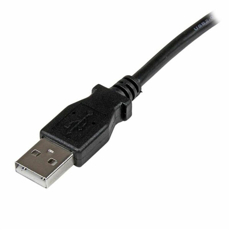 Image secondaire de Startech.com Câble USB 2.0 A vers USB B Coudé à Gauche Mâle / Mâle pour imprimante - 2 m - Noir