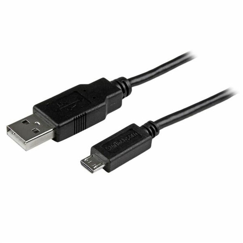 Startech.com Câble de charge /synchronisation mobile USB A vers Micro B mince de 0,5m pour smartphone et tablette - M/M - Noir