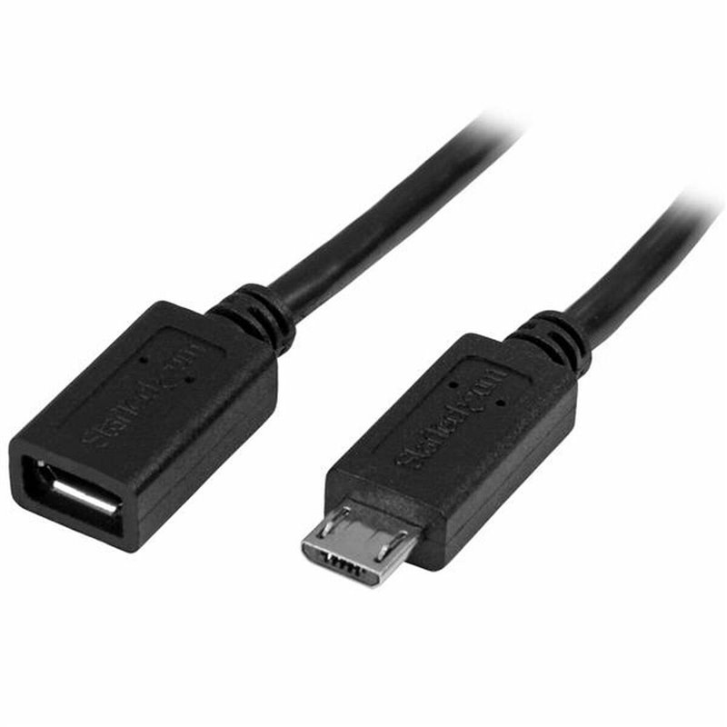 Startech.com Câble d'extension Micro USB de 50 cm - M/F - Noir