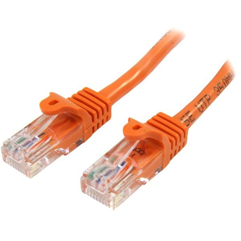 Startech.com Câble réseau Cat5e sans crochet de 50 cm - Orange