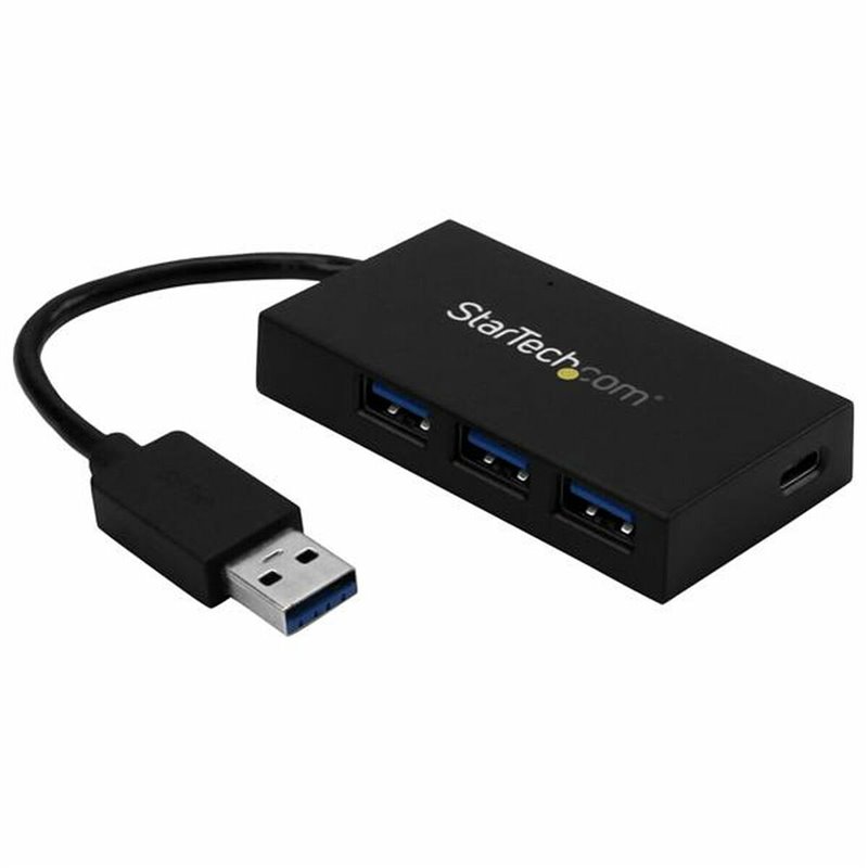 Startech.com Hub USB 3.0 à 4 ports - 5Gbps - USB-A vers 3x USB-A 1x USB-C - Adaptateur d'alimentation inclus