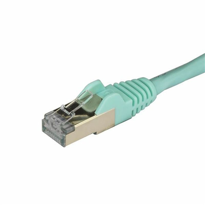 Image secondaire de Startech.com Câble réseau Cat6a STP blindé sans crochet de 3 m - Aqua