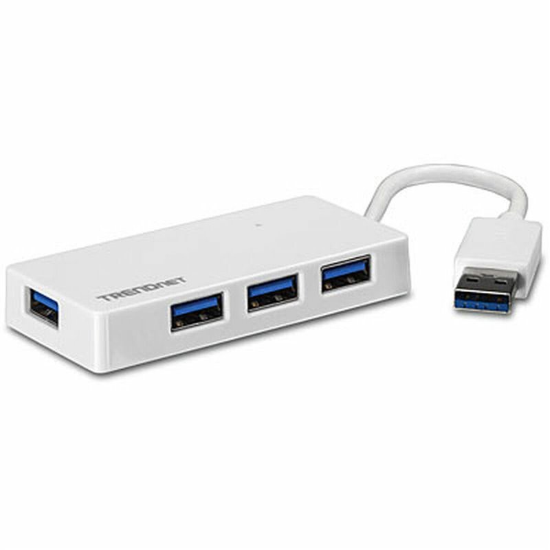 Hub USB Trendnet TU3-H4E Blanc