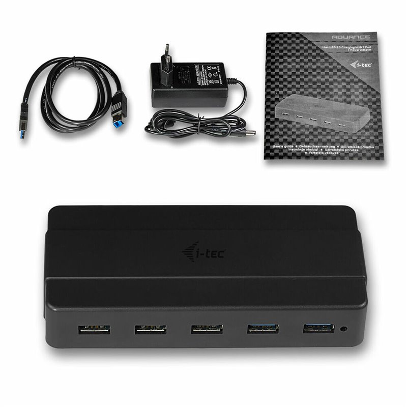 I-Tec USB 3.0 Charging HUB 7 Port + Power Adapter