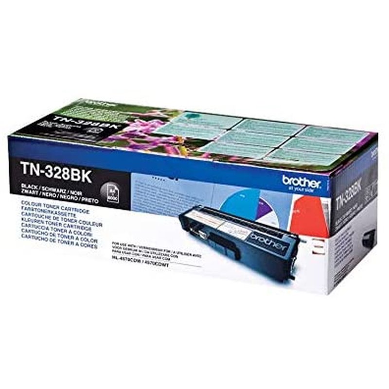 Brother TN-328BK Cartouche de toner 1 pièce(s) Original Noir