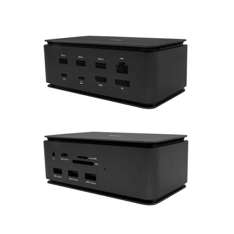 I-Tec Metal USB4 Docking station Dual 4K HDMI DP + Power Delivery 80 W