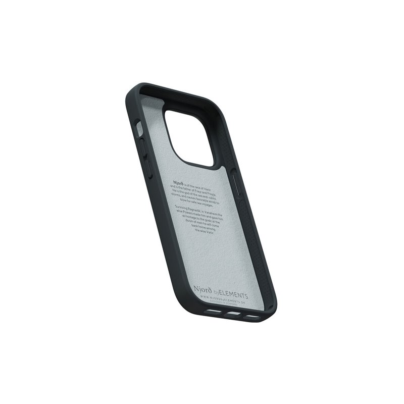 Njord byELEMENTS Suede Comfort+ Case - iPhone 14 Pro - Black