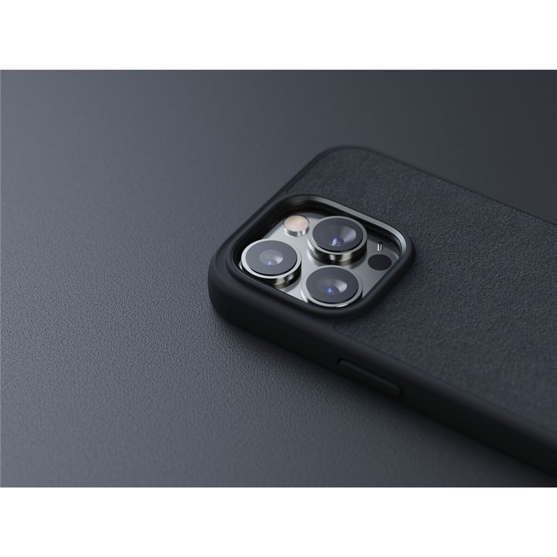 Image secondaire de Njord byELEMENTS Suede Comfort+ Case - iPhone 14 Pro - Black