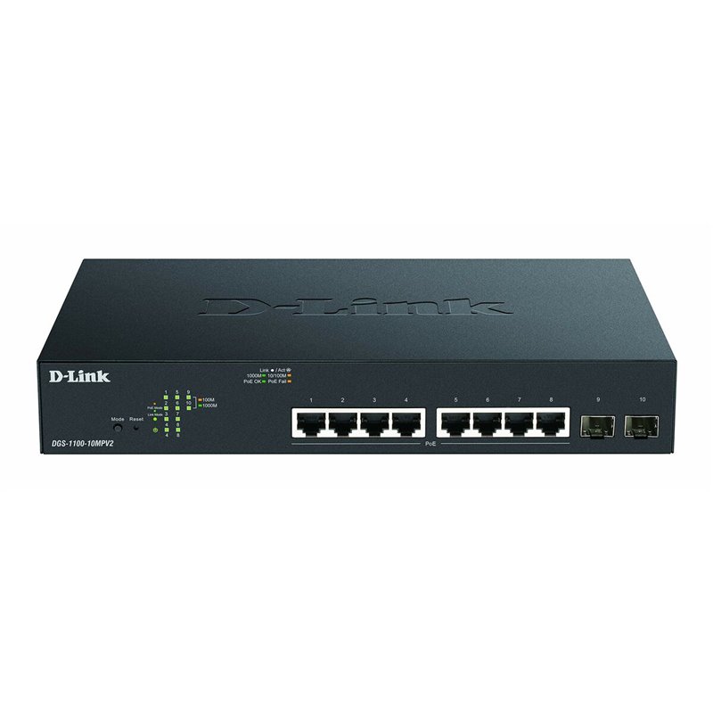 Switch D-Link DGS-1100-10MPV2/E Noir