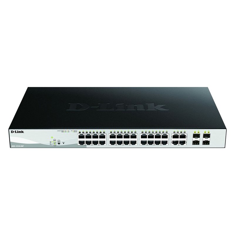 D-Link DGS-1210-28P Géré L2 Gigabit Ethernet (10/100/1000) Connexion Ethernet, supportant l'alimentation via ce port (PoE) 1U