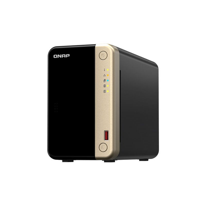 Qnap TS-264 NAS Tower Ethernet/LAN Noir, Or N5095