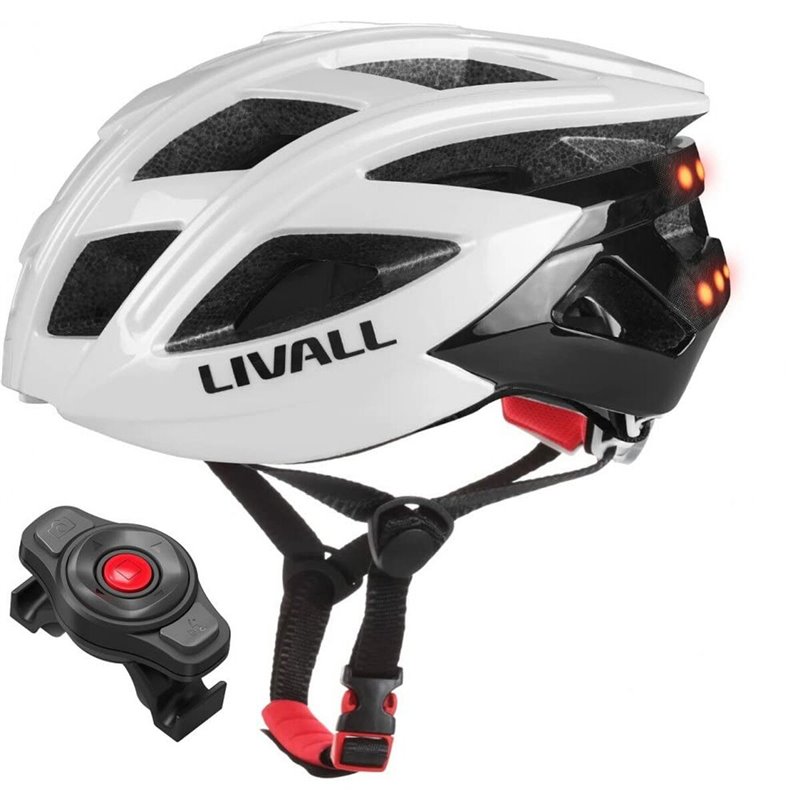 Casque de Cyclisme pour Adultes Livall ? Blanc L 55-61 cm