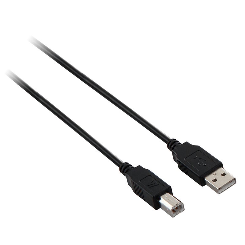 V7 V7N2USB2AB-05M câble USB 5 m USB 2.0 USB A USB B Noir